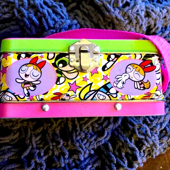 Powerpuff Girls Mini Tin Lunchbox/Purse VINTAGE - Picture 3 of 5
